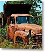 Vintage Old Time Truck Metal Print