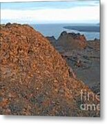 Volcanic Landscape At Sunset Metal Print