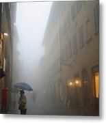 Volterra Fog And Rain Metal Print