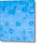 Water Drops On A Surface Metal Print