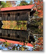 Waterloo Covered Bridge Metal Print