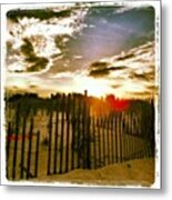 Welcome To Seaside Park. Be Calm Metal Print