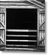 Who Opened The Barn Door Metal Print