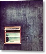 Window #wall #black #window #red #glass Metal Print