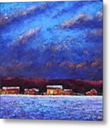 Winter Daybreak In Bucks County Metal Print