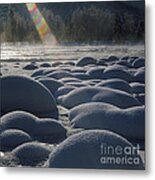 Winter Ray Metal Print