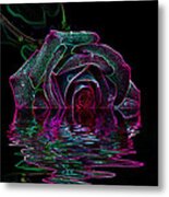 With A Glow Metal Print