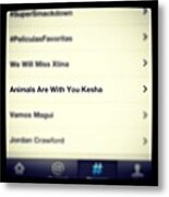 Ww Trends ❤ Animals Are With You Metal Print