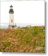 Yaquina Head Lighthouse In Oregon Metal Print