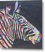 Zebra Metal Print