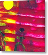 Runner - Abstract Colorful Mixed Media Painting Metal Print