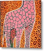 A Giraffe Of A Different Color #2 Metal Print