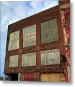 Abandoned Warehouse Metal Print