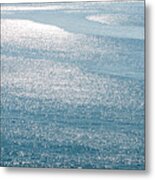 Abstract Blue Sea Water With Ripples For Background #1 Metal Print
