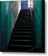 Alcatraz Hospital Stairs #2 Metal Print