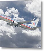 American Airlines Boeing 737 Metal Print