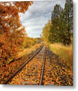 Autumn On The Tracks #2 Metal Print