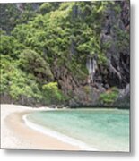 Awesome Beach In The Stunning Bacuit Archipelago In El Nido  #1 Metal Print