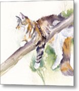 Bee High - Cat Up A Tree Metal Print