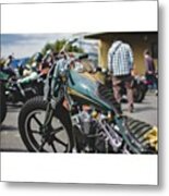 Bikers Lunch Cruise With Badass Shovel #1 Metal Print