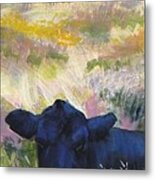 Black Cow Dartmoor #2 Metal Print