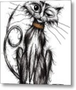 Boris The Cat #3 Metal Print