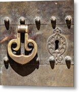 Brass Door Knocker Metal Print