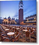 Campanile And Basilica San Marco At Dawn - Venice  #1 Metal Print