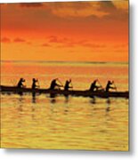 Canoe Practice #1 Metal Print