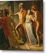 Castor And Pollux Rescuing Helen #1 Metal Print