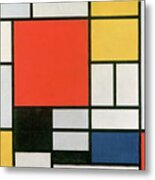Composition In Red, Yellow, Blue And Black #1 Metal Print