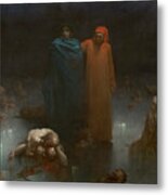 Dante And Virgil In The Ninth Circle Of Hell #1 Metal Print