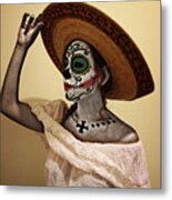 Dia De Muertos - Las Catrinas #2 Metal Print