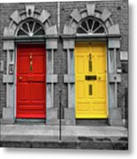 Doors In Kilkenny In Ireland #1 Metal Print