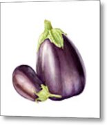 Eggplants #1 Metal Print