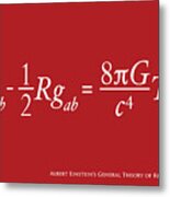 Einstein Theory Of Relativity Metal Print