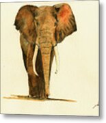 Elephant Watercolor #1 Metal Print
