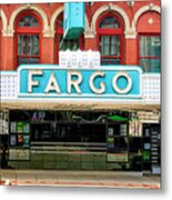 Fargo Blue Theater Sign #2 Metal Print