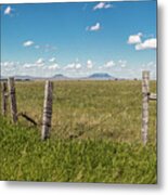 Fence In Montana  #1 Metal Print