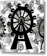 Ferris Wheel - London Eye #1 Metal Print