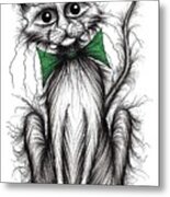 Fuzzy Cat #1 Metal Print