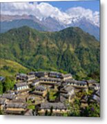 Ghandruk Village In The Annapurna Region #1 Metal Print