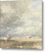 Going To The Hayfield, From 1850s Metal Print