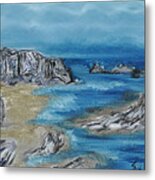 Gold Cove Metal Print