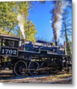 Great Smoky Mountains Rail Road Autumn Season Excursion #1 Metal Print