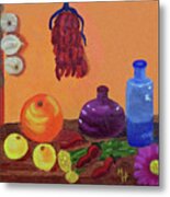 Hanging Around With Spices Metal Print