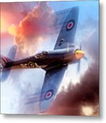 Hawker Sea Fury Metal Print
