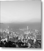Hong Kong Skyline Panorama #1 Metal Print