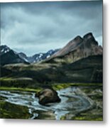 Icelandic Highlands In Summer  #1 Metal Print