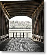 Inside The Covered Bridge #1 Metal Print